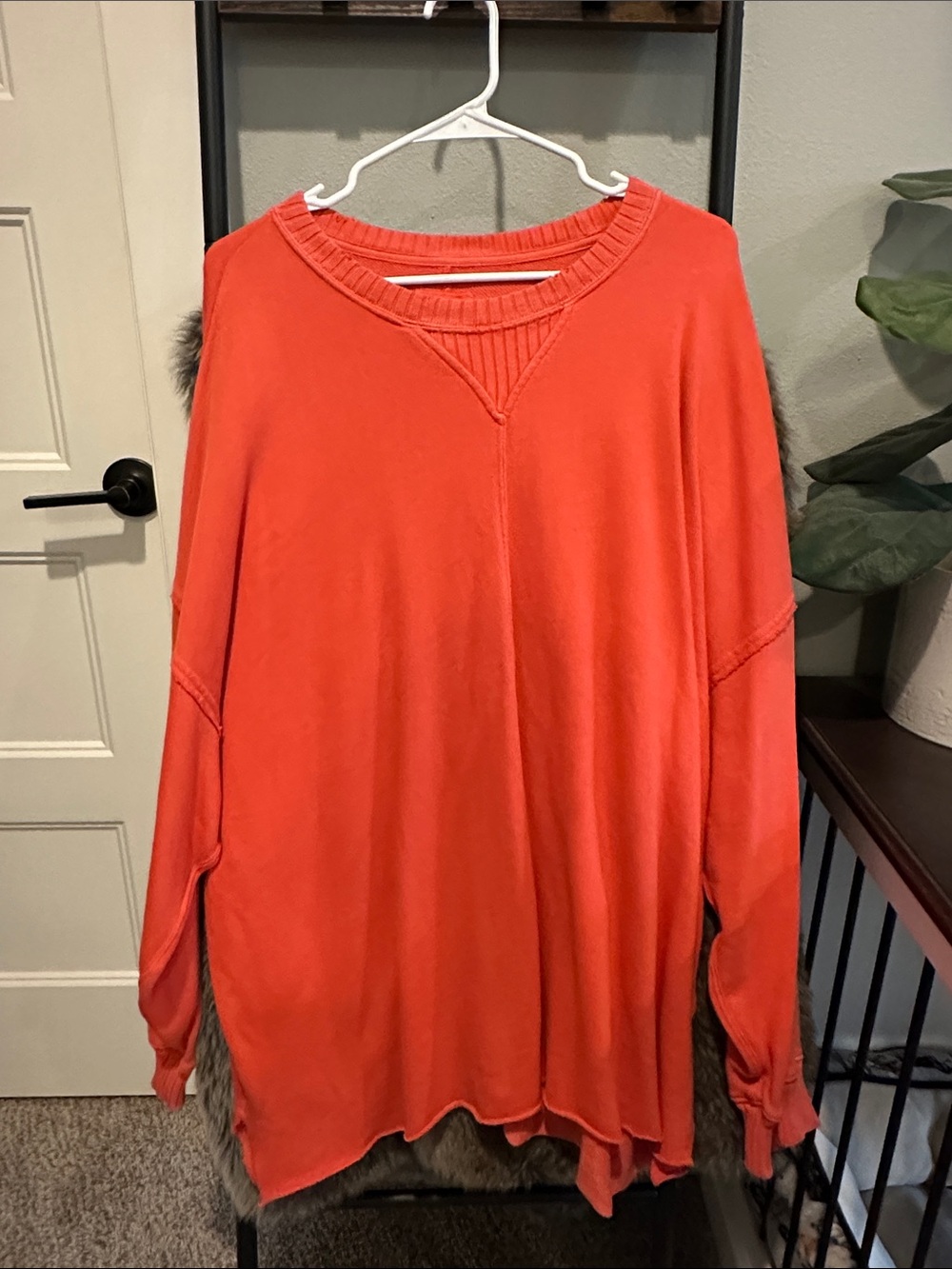 aerie Coral Crewneck Sweater